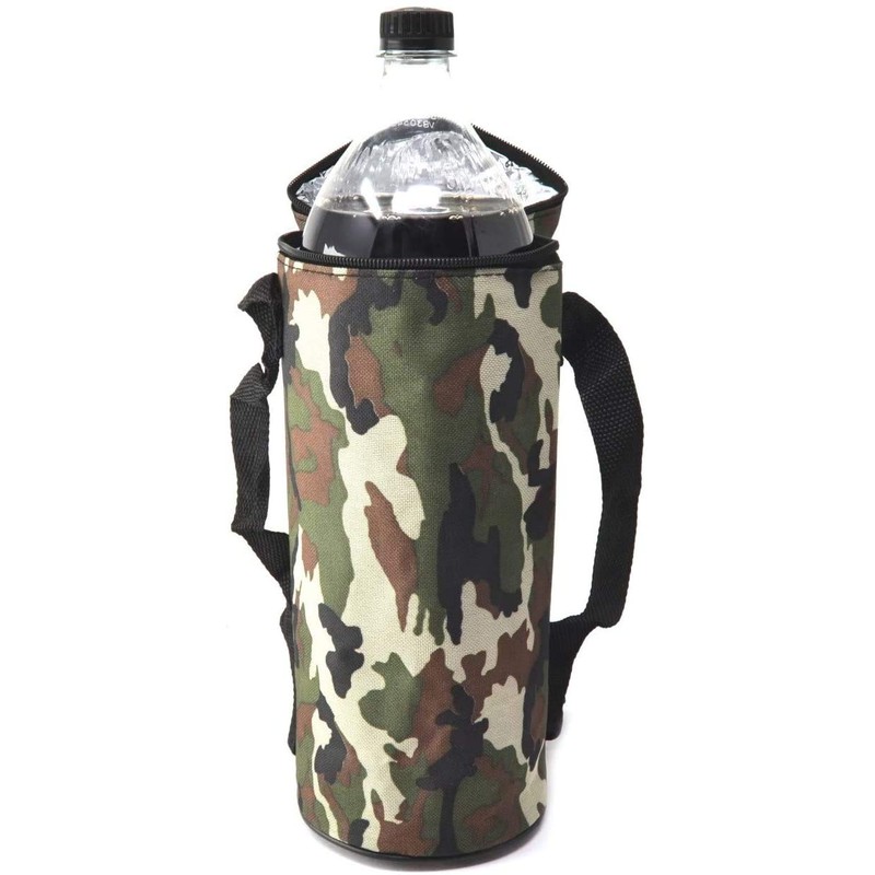 Camouflage Bag 10 Litre Insulated Lunch Cooler Military 1.5 Bottles