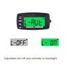 Jayron JR-HM032A Self Powered Digital Tach/Inductive/Maintenance/Waterproof/Backlit/Shutdown Hour Meter,Battery Replaceable,for Lawn