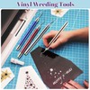 Leriton 4 Pcs LED Weeding Tools for Vinyl with Light