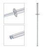 TA-VIGOR 120Pcs 2.4mm x 9mm Aluminium Blind Rivets, Open End
