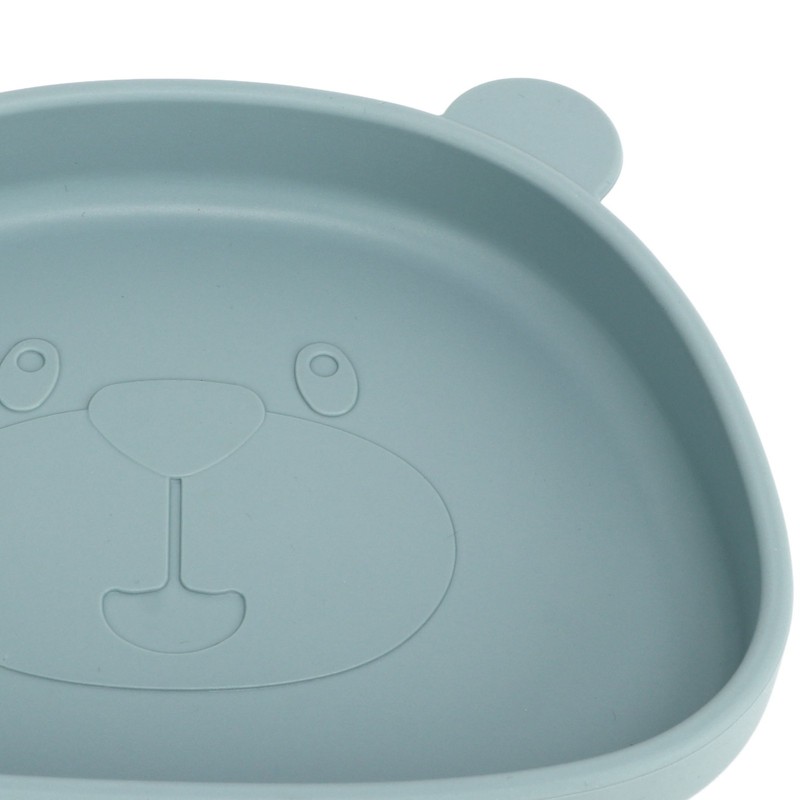 Baby Suction Plates Panda Shaped Powerful Suction Silicone Kid Suction