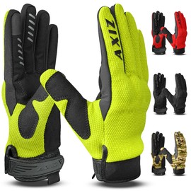 AXIZ Motorcycle Gloves for Men & Women, Protected Touchscreen Motorbike Driving Riding Cycling Gloves for MTB BMX Motocross Racing Biker Multipurpose Tactical Gloves