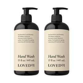 Loved01 Hand Wash, John Legend Skincare, Liquid Hand Soap, Gentle & Hydrating, Cruelty-Free, Oprah's Favorite Things, Formulated with Nourishing Oils & Soft Lavender, 2-Pack (15 oz each)