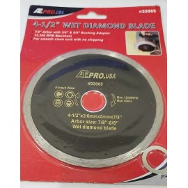 ATE PRO.USA ~ 4-1/2'' WET DIAMOND BLADE 33065 PROFESSIONAL