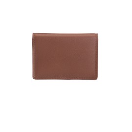 Josephine Osthoff Business Card Holder ID Card Holder Leather Women's ID Bag Men's Passport Cover RFID Protection without Coin Compartment (841), caramel, Card case