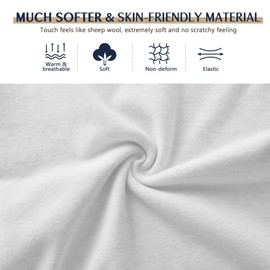 voofly Winter Neck Warmer Thermal Fleece Loop Scarf for Skiing Fishing Hiking Cycling White+Pink 2 Pieces