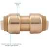 SharkBite 1/2 Inch Coupling, Pack of 4, Push to Connect
