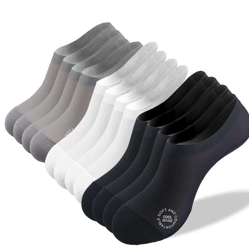 PHANOUSLY Ultra Thin Liner Socks Non Slip Nylon No Show