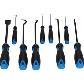 BRILLIANT TOOLS BT542010 Scraper Hook Tool Set, 9-Piece [Powered by KS Tools]