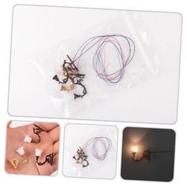 OFFSCH 4pcs Dollhouse Wall Light LED Decor LED Lanterns Miniature Dollhouse Miniature Lighting Dollhouse Wall Lamp Wall Sconce Light Miniature Scene Lamp Micro Landscaping Lamp Decor LED