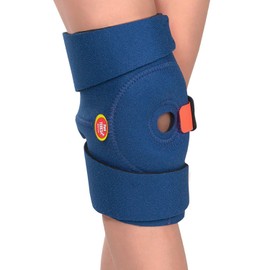 Pani TERESA MEDICA Knee Brace Knee Support Orthopaedic Universal Adjustable Right Left Children and Teenagers Bandage Knee Support 31-36 cm Blue