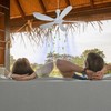 SCOOYEEES 28" AC 110V Portable Ceiling Fan with ON/OFF Switch,