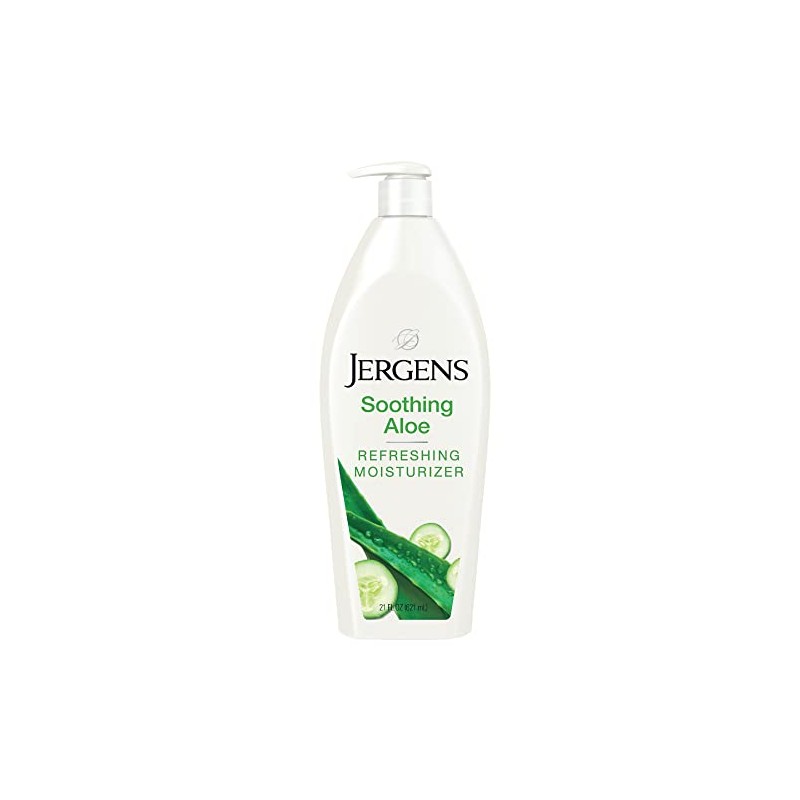 Jergens Soothing Aloe Refreshing Moisturizer for Unisex Moisturizer 21 oz