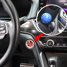 Car Push to Start Button Rocker Push Start Button Cover Car One Button Start Lever Car Engine Start Button Joystick Ball-Bar Automotive One-Touch Start Button Starter Decorative Accessories(Blue)