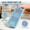 4-Pack Silicone Freezer Trays with Lid & 20 Bags -