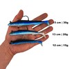 Njord Kalastus Rubber fish with jig head selectable 15 cm,