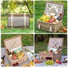 Wicker Picnic Basket for 2 - Willow Basket with Waterproof