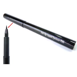 Pure Ziva Waterproof Long Lasting Matte Black Liquid Skinny Felt Tip Eyeliner Pen, No Animal Testing & Cruelty Free