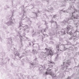 NICEEC 2 Skeins Teddy Fur Yarn Super Soft Yarn Chunky Fluffy Faux Fur Yarn Fuzzy Yarn Eyelash Yarn for Crochet Knit -Total Length 2×50m(2×55yds,3.53oz×2)-Light Purple