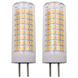 GY6.35 G6.35 LED Bulb 7W AC 110V/120V/130V 700LM GY6.35 Bi-pin Base Warm White 3000K Dimmable G6.35/GY6.35 Base T4 JC Type 65W Halogen Bulbs Equivalent 2-Pack