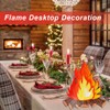 Artificial Fire Fake Flame Paper, 3D Decorative Cardboard Campfire Centrepiece,
