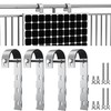 MINGZE Pack of 4 Solar Bracket, Balcony Power Station Bracket