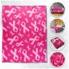 Pink Ribbon (Pink) Soft Plush 50x60in Blanket