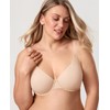 DELIMIRA Women's Inbarely Plus Plunge Bra Full Coverage Plus Size