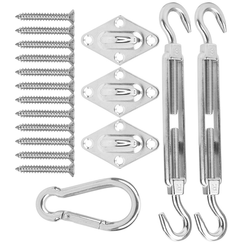 Stainless Steel Hardware Kit Screw Rhombus Hook Spring Buckle Shade