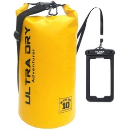Premium Waterproof Bag, Sack with phone dry bag and long adjustable Shoulder Strap Included, Perfect for Kayaking/Boating/Canoeing/Fishing/Rafting/Swimming/Camping/Snowboarding (yellow 10 L) â¦