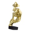 Thinker Statue Vivid Shape Compact Synthetic Resin Attractive Decorative Silence
