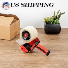 Unbranded but 100% fine quality guranteed Packing tape dispenser gun 2 "and 3" quick dispenser for carton sealing - red - 2pcs, 2 inch+3 inch