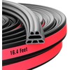 SOZATO Car Door Seal Strip Rubber 3 Layer Pyramid Structure