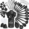 43 Pcs AIKKIL Kitchen Utensils Set, Heat Resistant Silicone Cooking