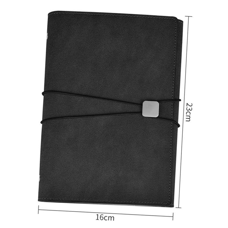 Operitacx Business Style A5 Notebook with Strap and Pen Holder