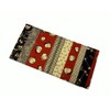 Jidai Komon Bill Long Wallet, Japanese Pattern, Okame Hyottoko Red,