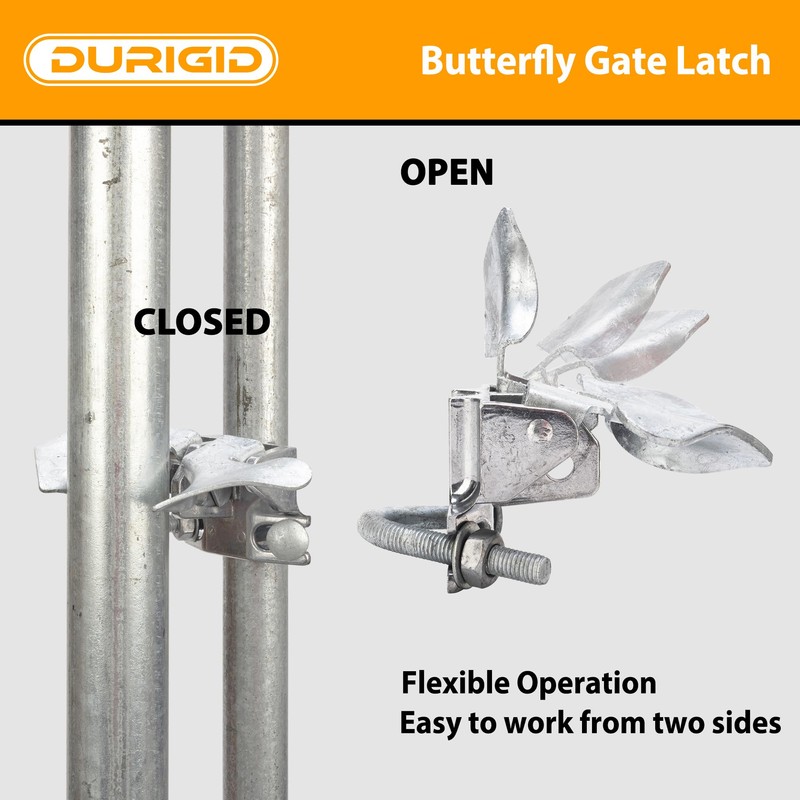 DURIGID 1-3/8" Gate Frames and 2-3/8" Gate Posts Chain Link