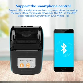 Hakeeta Impresora de Recibos Bluetooth, Impresora térmica Bluetooth portátil, Compatible con iOS Android y Windows, Apta para restaurantes, Tiendas, restaurantes de Comida rápida