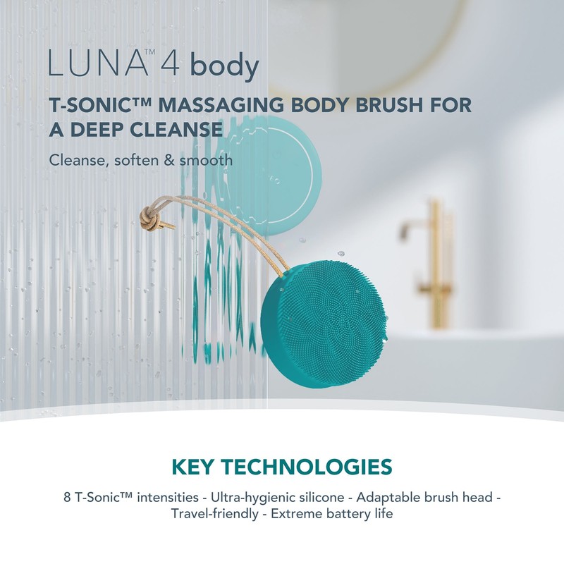 FOREO LUNA 4 Body - Massaging Body Brush, Lavender
