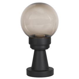 Ball Light Outdoor Light Tower Transparent Smoke Diameter 15 cm Garden Lamp E27
