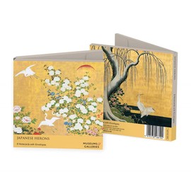 Museums and Galleries Marketing. Classics 123 x 123mm Japanese Herons Designed Note Card Wallet with Envelope (Pack of 8)