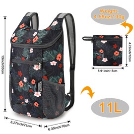 G4Free Small 11L Foldable Ultralight Hiking Bag for Travel Camping Sport Cycling Men Women