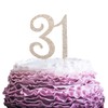 Decoración para tarta de LINGPAR con cristales brillantes (31-Silver)