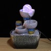 Mini Unique Shape Simulation Desktop Fountain Waterfall Table Ornament for