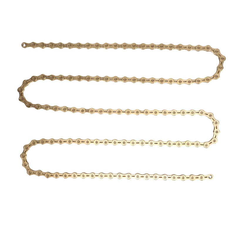 Mountain Bike Chain 10 Speed High Carbon Steel Gold Hollow