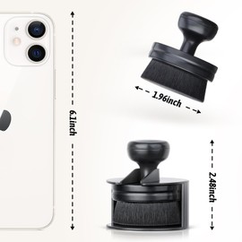 BABYSHEEP BABYSHEEP Car Tire Shine Applicator,Vegan Tire Shine Brush with Stand for Auto Detailing Cleaning Service (Black)