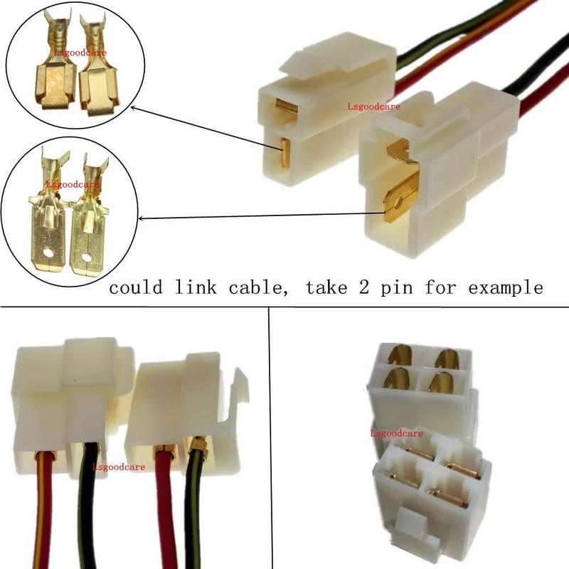 Lsgoodcare 472Pcs 6.3MM 1 2 3 4 6 8Pin Automotive