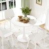 Soohow 31.5" Small Round Dining Table Seats Up to 2-4