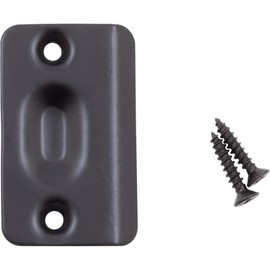 Stone Harbor Hardware Ball Catch Strike Plate, 2-1/4" x 1-3/8", Matte Black