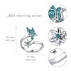 Hummingbird Ring 925 Sterling Silver Turquoise Hummingbird Jewelry for Women